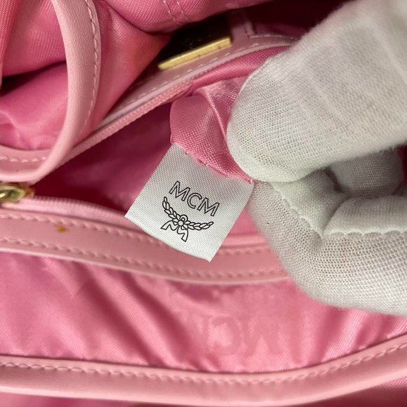 mcm pink backpack main image 11